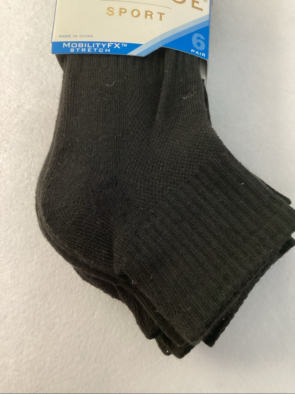Gold Toe Sport Black Half Cushion Quarter - 6 Pairs - Picture 4 of 6